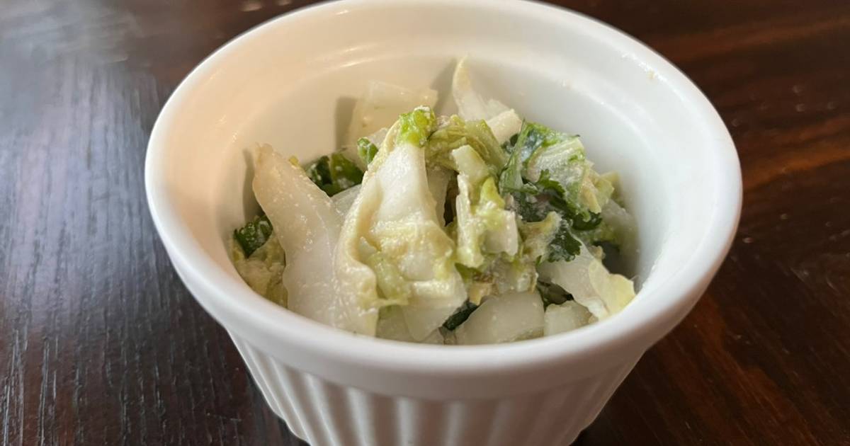 Nappa cabbage salad with tofu Caesar dressing Recipe by Ai Cookpad