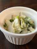 Nappa cabbage salad with tofu Caesar dressing