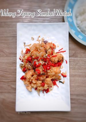 Foto resep Udang Tepung sambal matah