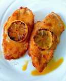 Pechugas de pollo al estilo cantonés en salsa reducida de cítricos