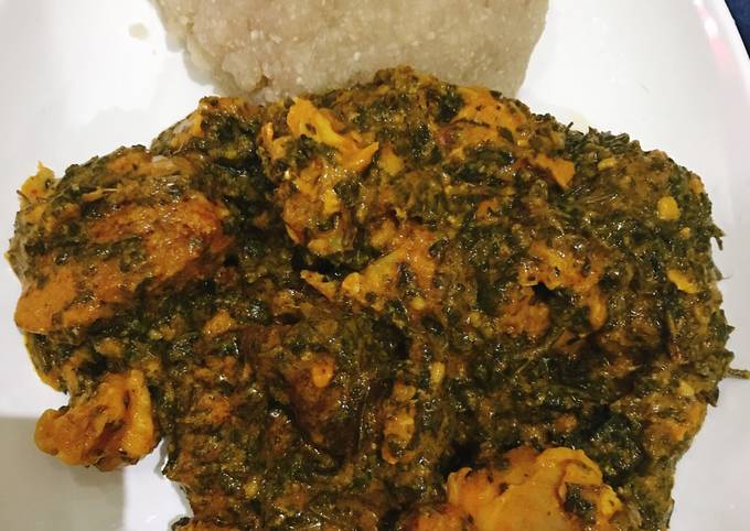 Recipe of Any-night-of-the-week Vegetable soup and eba