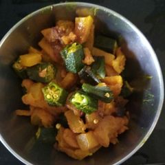 A picture of Pumpkin lady's finger fry.