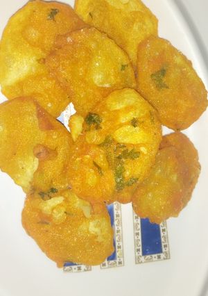 A picture of Bhajia crunched-potatoes#jikoni challenge.