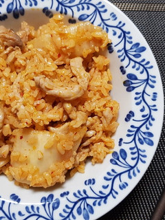 韓式泡菜豬肉炒飯 的食譜成品照片