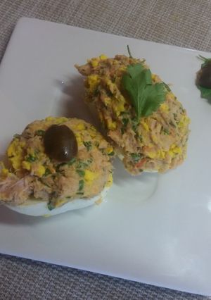 Una foto de Huevitos coloridos