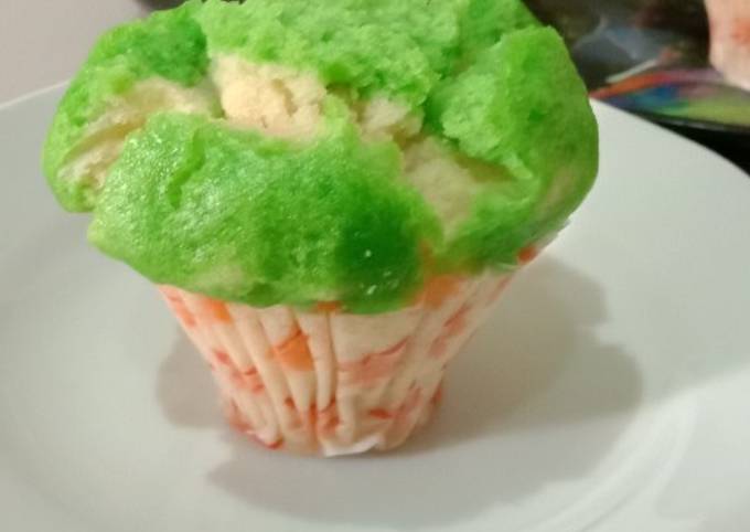 Ternyata begini lho! Resep  bikin Bolu kukus pandan,mudah di buat no mixer, 1 telur,rasa enak  lezat