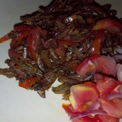 A picture of Fried small fish.