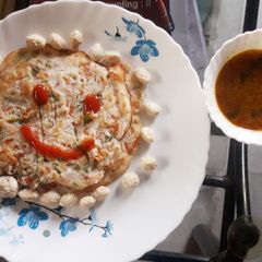 Veg rice flour pitha A picture of Veg rice flour pitha.