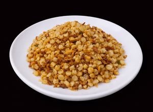 Hình của món SP.0397 - Bắp Nếp Xào Trứng Gà Hành Phi.