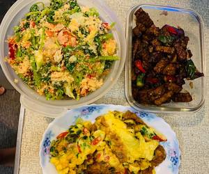 Siap Saji Urap sayur, telur dadar, kering tempe cabai hijau Enak dan Sehat Siap Saji Urap sayur, telur dadar, kering tempe cabai hijau Enak dan Sehat