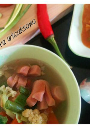 Foto resep soup sosis cemplang cemplung