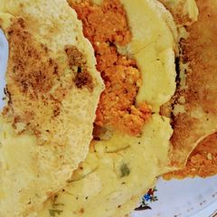A picture of Stuffed Besan Chilla.
