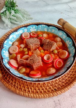 Foto resep Sup Merah Surabaya ala Rumahan