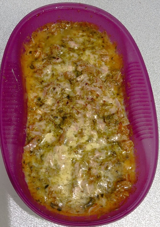 Una foto de Pizza de calabacín en microondas