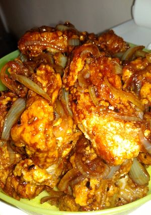 Foto resep Ayam tepung saos lada hitam