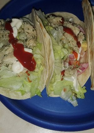 Una foto de Tacos de pollo
