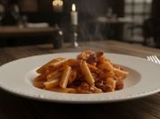 Una foto de macarrones con queso al microondas