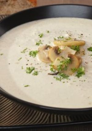 صورة لوصفة شوربة الفطر بالكريما