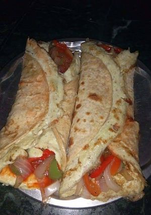 A picture of Egg Chapati Rolls (Kid's Favorite).