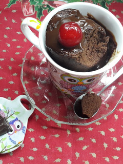 Una foto de Mug cake de chocolate