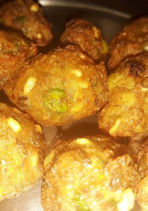A picture of Mungodi/ moong daal ke Pakode.