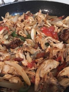 A picture of Chicken Fajitas.