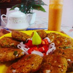A picture of #Beef_shami_kabab.