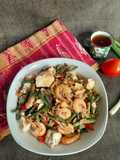 Tumis udang tauco khas medan
