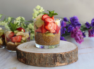 Foto de Gelatina de Chia com Salada de Frutas