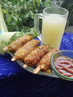 A picture of Crispy corn kababs.
