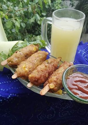 A picture of Crispy corn kababs.