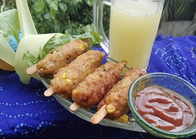 Crispy corn kababs