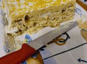Una foto de pastel de patata frio