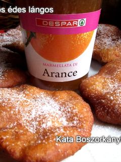 Narancsos édes lángos (Gluténmentes, tojásmentes, élesztőmentes) recept fotója