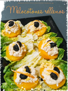 Una foto de Melocotones rellenos
