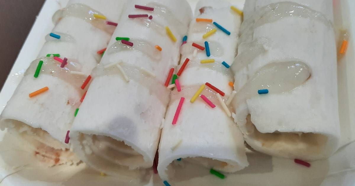 Lichi ice cream rolls Recipe by Dolly Kachhwani Cookpad