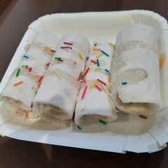 Lichi ice cream rolls A picture of Lichi ice cream rolls.