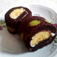 A picture of Brownies Gulung Pisang.