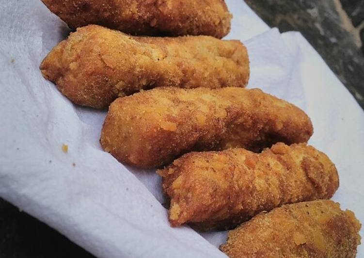 Crunchy egg fingers