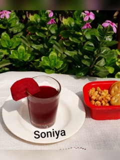 बीटरूट हर्बल टी (beetroot herbal tea recipe in Hindi) रेसिपी मुख्य फोटो