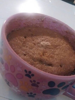 Una foto de Pastel de chocolate 5 minutos microondas :3