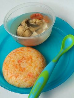 Foto resep Nasi Wortel & Sup Ikan Patin (mpasi 10m +)