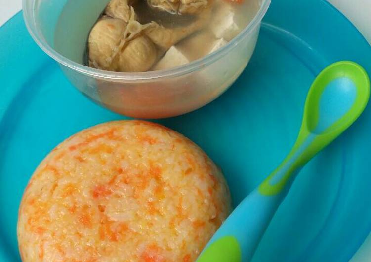 Nasi Wortel & Sup Ikan Patin (mpasi 10m +)