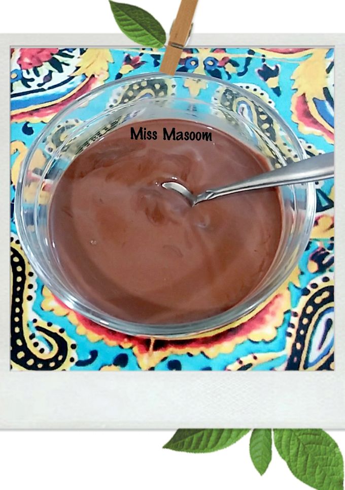 عکسی از دستور سس شکلاتی