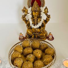 A picture of Bhakhari Churma Ladoo.