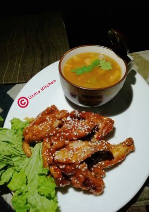 A picture of BBQ Wings.