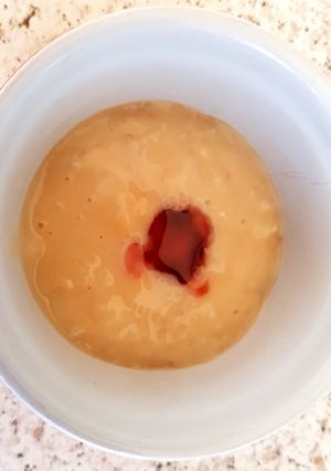 A picture of My Strawberry Flavoured Rice Pudding 😋.