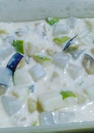 Foto resep Salad buah 4 aneka (pear+plum+kiwi+natco)