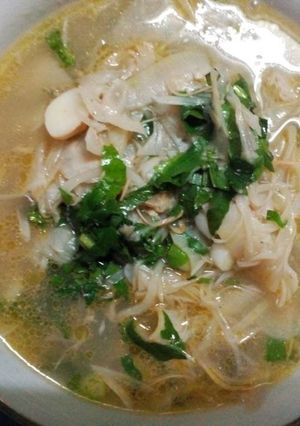 Hình của món Canh mít non nấu tôm.