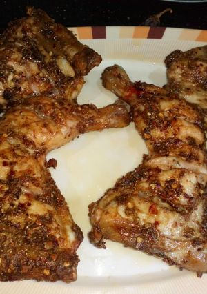 A picture of Chicken steam roast restaurant special recipe.